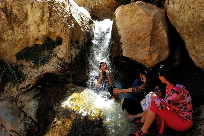 4WD Masada Ein Gedi Judea desert Dead Sea adventure 4x4 Tour. - Floating in the Dead Sea