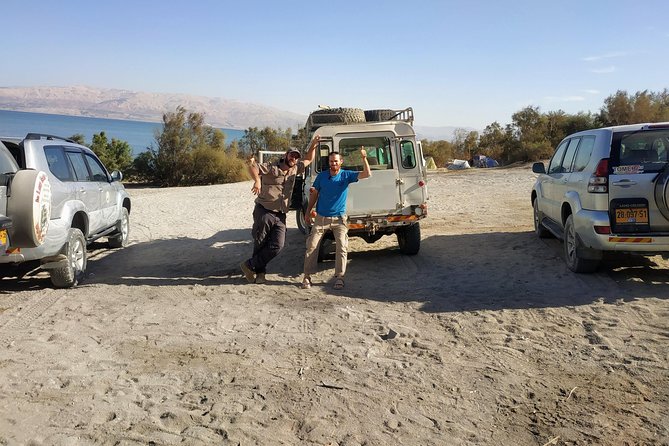 4WD St. George's Monastery Jordan Baptize Dead Sea adventure tour - A natural Dead Sea beach, mud, and springs