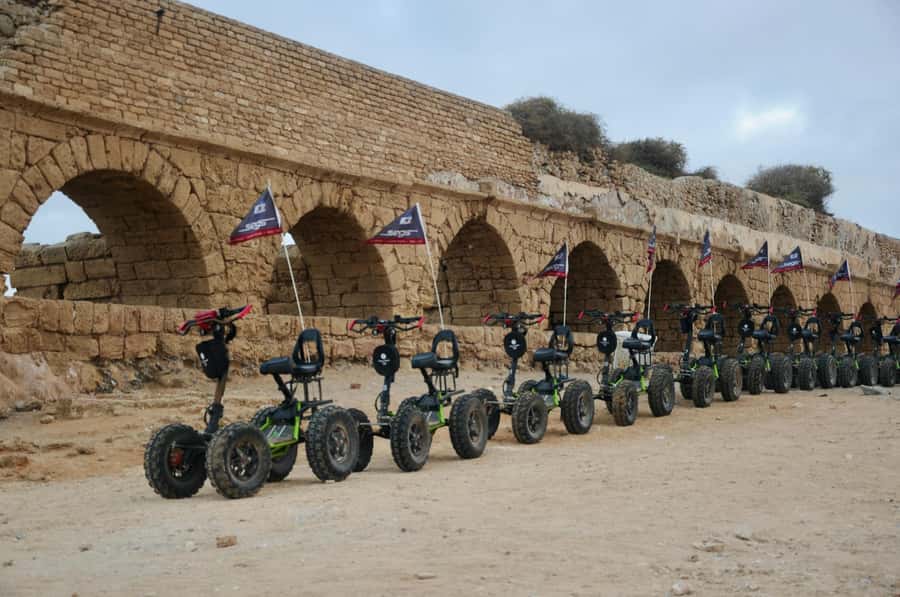 Caesarea: EZ Raider Guided Tour 2025 - Riding through Caesarea’s ancient remains