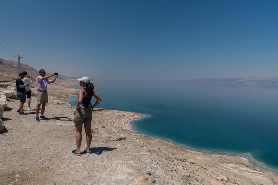 From Jerusalem: Relaxing Dead Sea Spa & Sightseeing Day Tour - Floating in the salty water