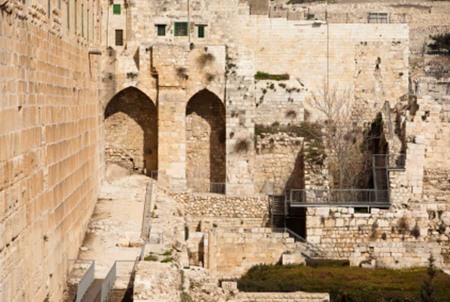 From Tel Aviv: City of David & Underground Jerusalem Tour - The Temple Mount area and the first view of Jerusalem