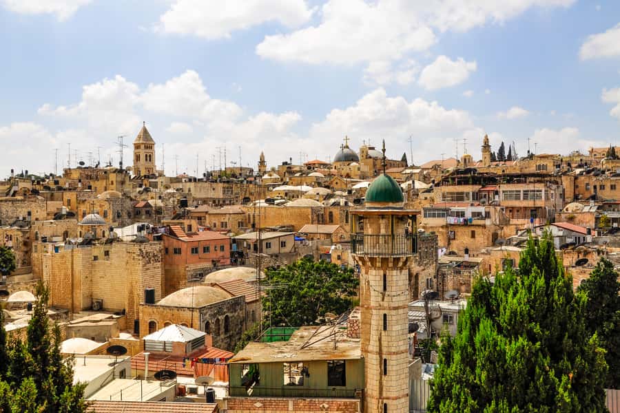 From Tel Aviv: Jerusalem Old & New City Bus Tour - The Mount of Olives sets the scene
