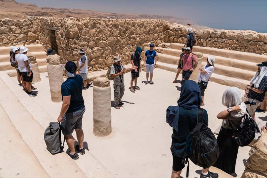 From Tel Aviv: Masada & Dead Sea Full Day Tour with Pick Up - Floating at the Dead Sea