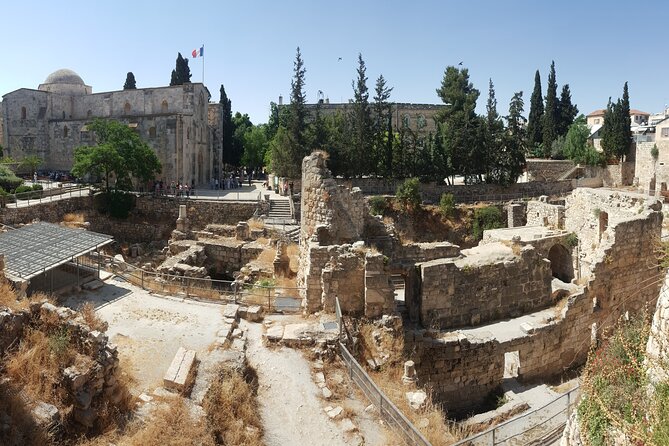 In The Footsteps of Jesus Day Tour - Dguide Self Guiding App - The Tomb of the Virgin Mary in the Kidron Valley