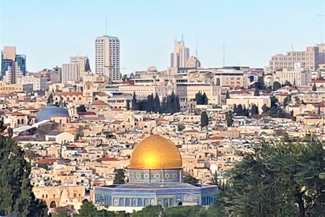 Jerusalem and Bethlehem Private Christian Tour - The Tayelet Haas Promenade and Old City views