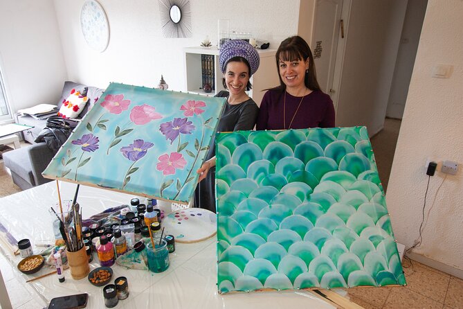 Private Silk Painting Workshop in Jerusalem - Create a scarf - - Choosing a pattern before you arrive