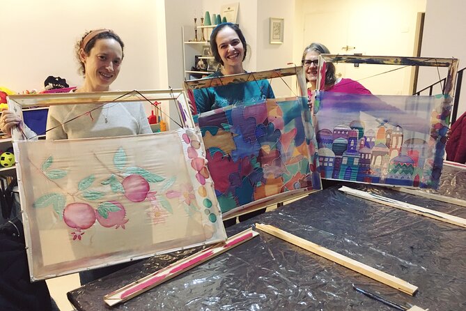 Private Silk Painting Workshop in Jerusalem - Create a scarf - - A good choice for families and celebrations