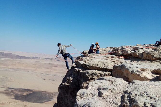 Rappelling Down the Ramon Crater Cliff - Practical planning for Mitzpe Ramon